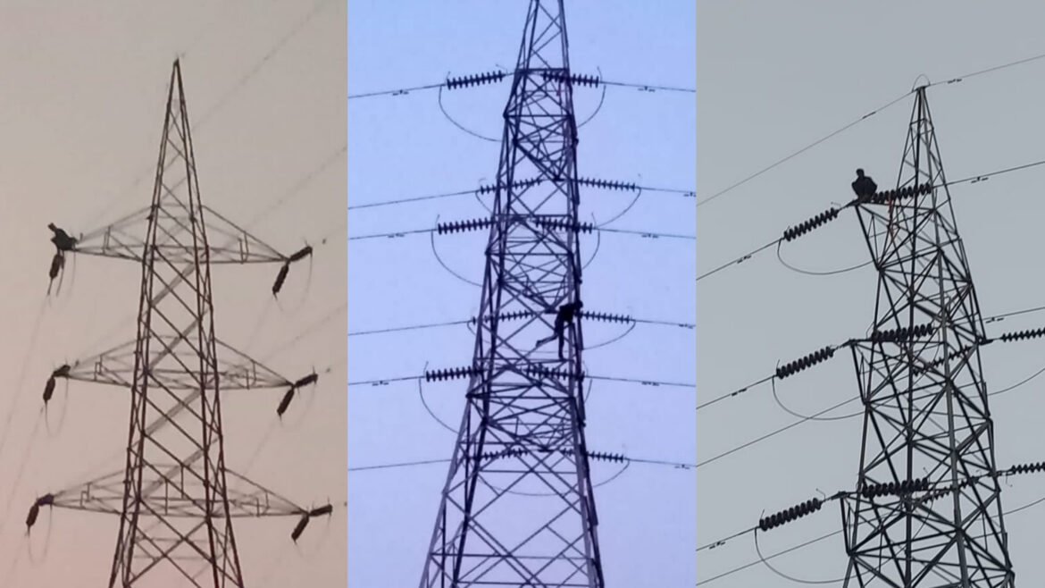 Youth climbed on the pole of the electric high tension line with the intention of suicide, police reached the spot