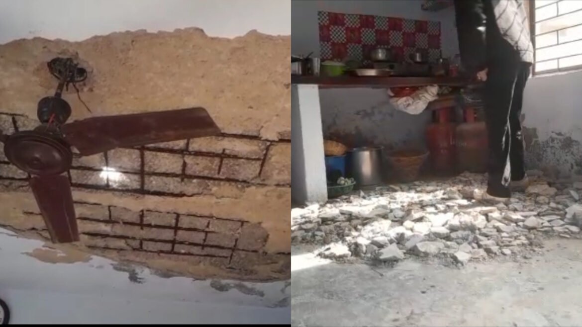 The houses of the poor built by Duda were damaged, the plaster of the ceiling fell apart, the family members were injured.