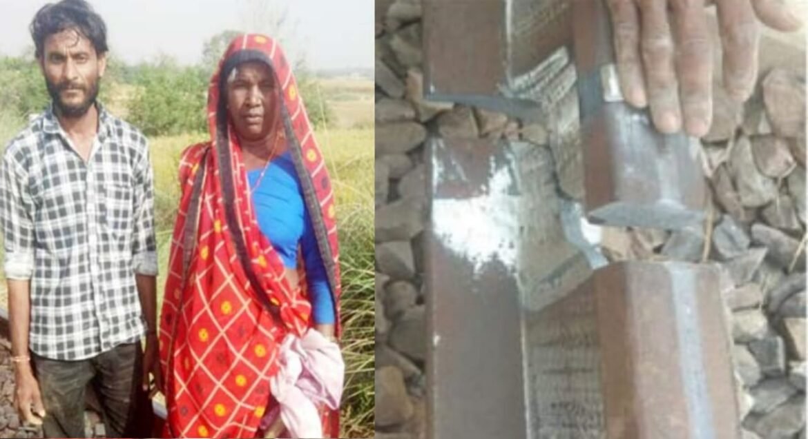 The track was broken, the train was coming at a high speed, standing on the middle track, the woman avoided such a big accident