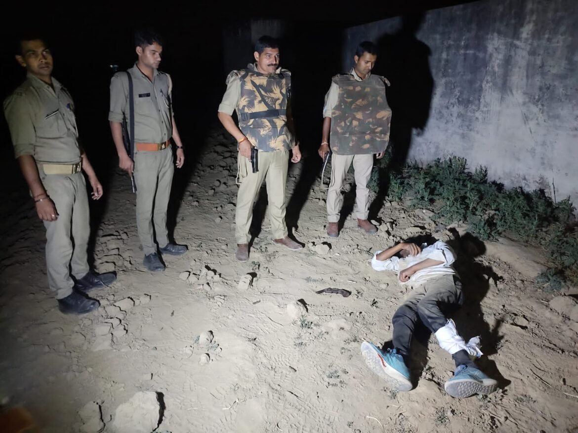 Police and miscreants encounter in Shamshabad, one arrested, two successful in escaping