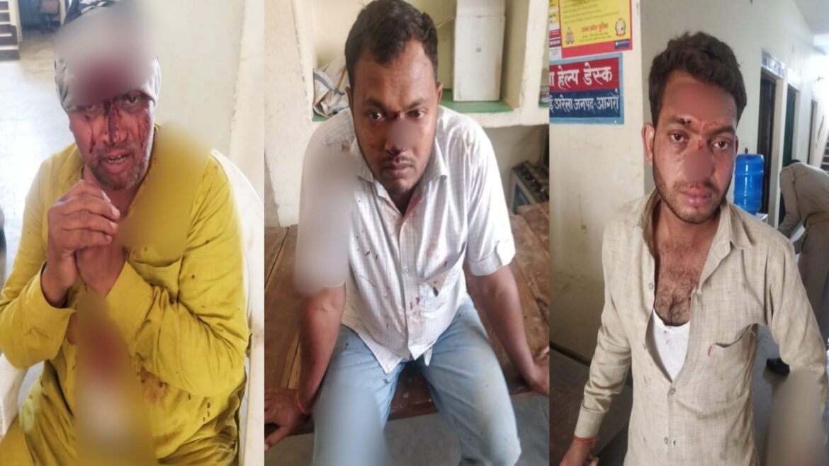 In the dispute of the shop, sticks and stone pelting in two sides, many injured including former district panchayat member