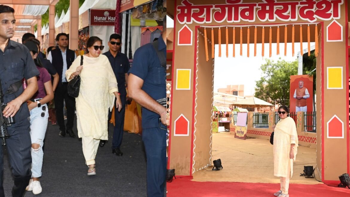 Home Minister's wife reached Agra with family, visited Hunar Haat