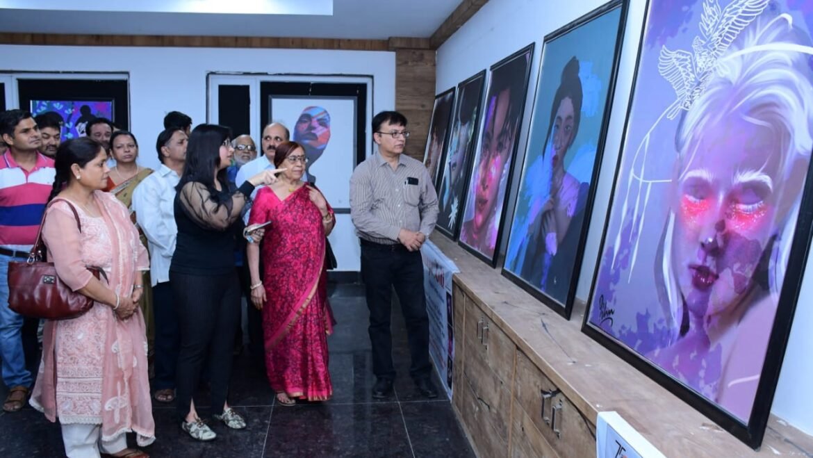 Ananya's 'Ananya Kriti' mesmerized, first digital painting exhibition held in Agra