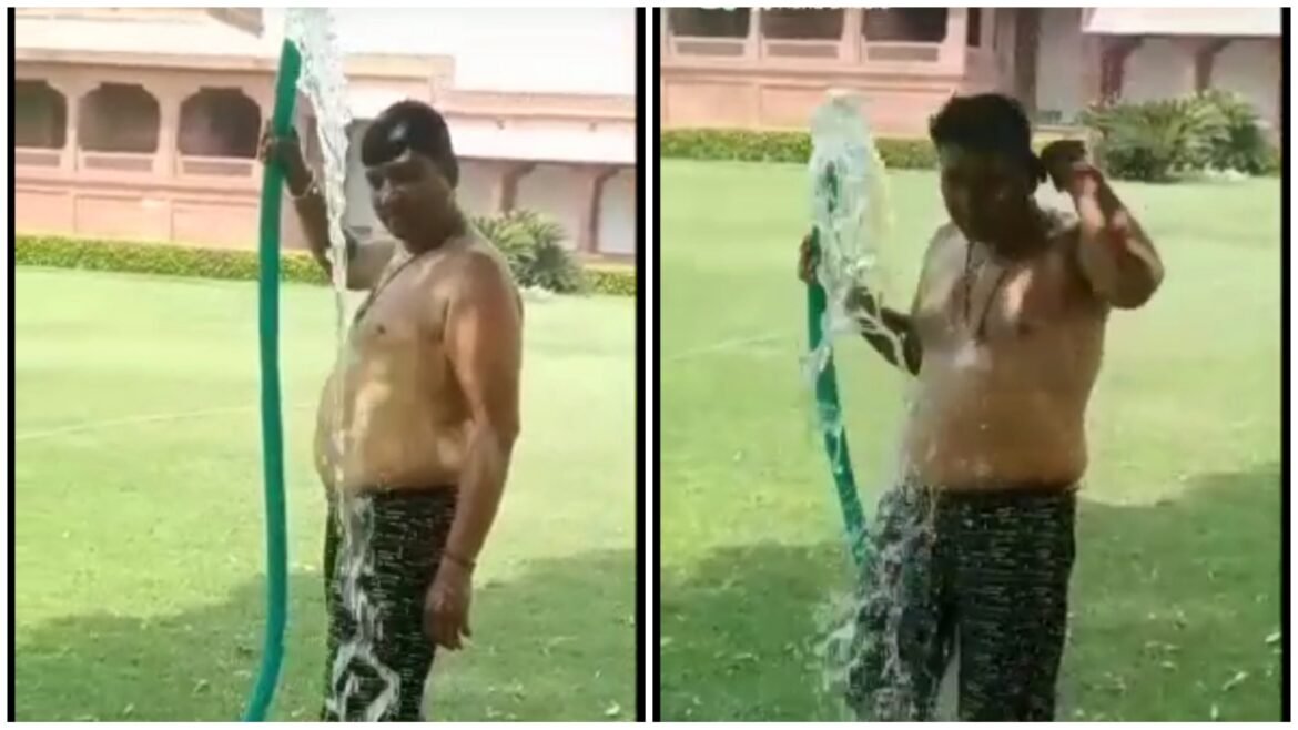 In the memorial, the guide made a reel video while bathing half-naked, the license will be seized