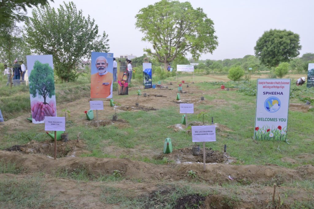 Plantation done at DEI Boys Hostel as part of 'Iconic Week'