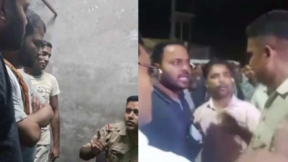 The inspector posted at Sarai Khwaja outpost beat up people, accused of being drunk