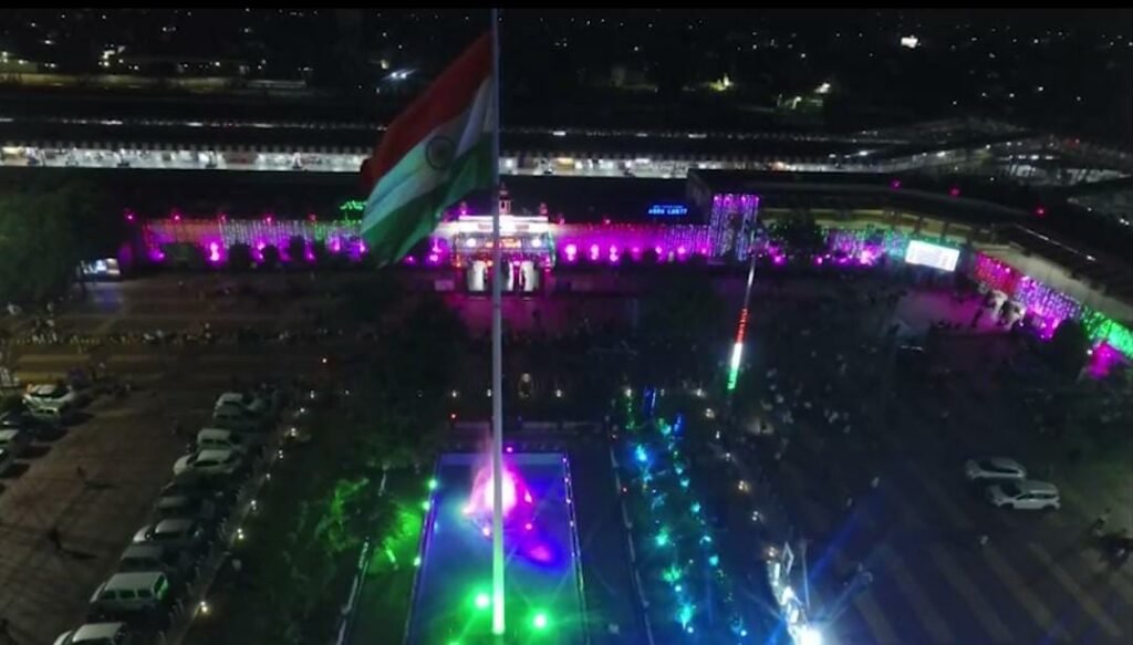 Agra Cantt station decorated like a bride in colorful lights, cultural programs also took place