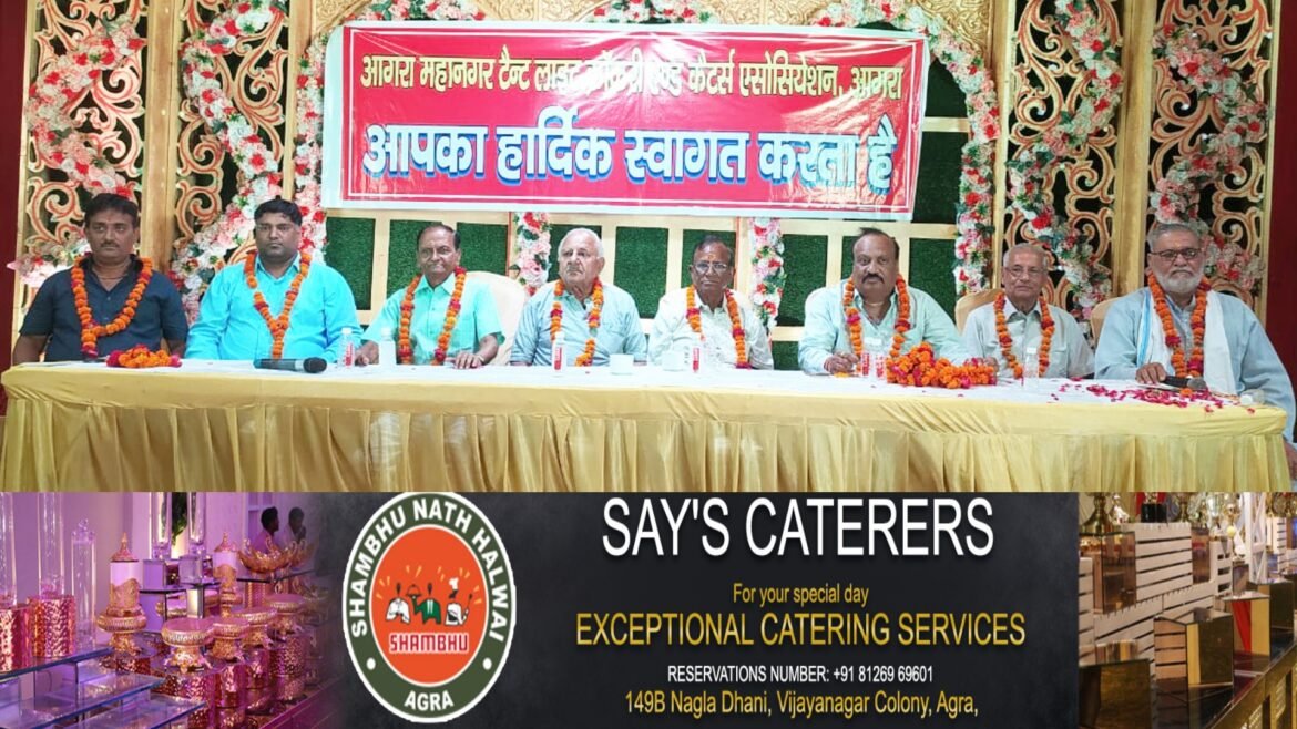 Sanjay Agarwal became the President of Agra Mahanagar Tent Light Crockery and Caterers Association